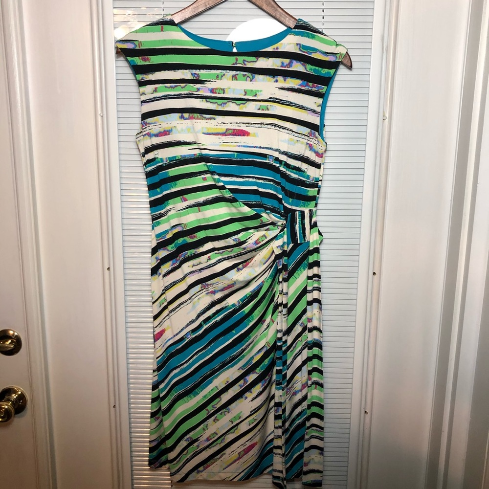 Mid length fitted stretch dress size 6 Dress Barn